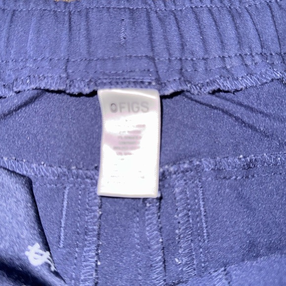 Figs High Waisted Navy Track Pants - Picture 4 of 6